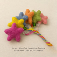 SUDARI Mini Felt Star Hanging Decoration Gelato Set 6