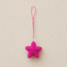 SUDARI Mini Felt Star Hanging Decoration Hibiscus Pink