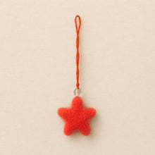 SUDARI Mini Felt Star Hanging Decoration Sunrise Orange