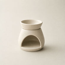 SUNU Stoneware Essential Oil Wax Melt Burner Cream Sand