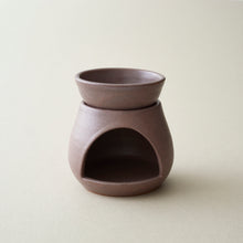 SUNU Stoneware Essential Oil Wax Melt Burner Mineral Brown