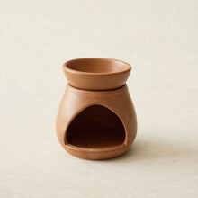 SUNU Stoneware Essential Oil Wax Melt Burner Terracotta Orange