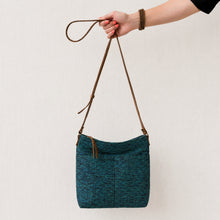 THAILO Woven Cotton Leather Cross Body Bag Purse Ocean Aqua
