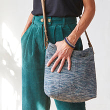 THAILO Woven Cotton Leather Cross Body Bag Purse