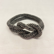 TISHA Handmade Glass Bead Knot Tube Bracelet