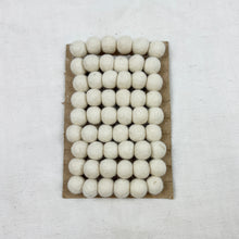 TARULATA & UTSHA Boho Felt Ball Pompom Garlands 200cm Cream