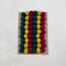 TARULATA & UTSHA Boho Felt Ball Pompom Garlands 200cm Rich