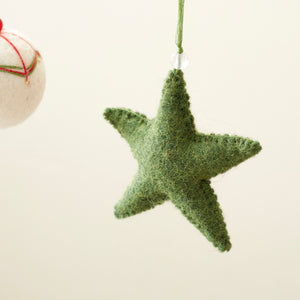 SAPNA Beaded Felt Star Christmas New Baby Decor