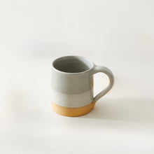 YALU Part Glazed Three Tone Ombre Stoneware Mug Seafoam Beige