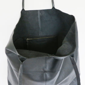 MIRA Handcrafted Large Leather Tote Shopper Bag