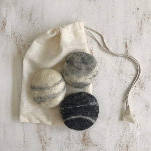 SANO Wool Felted Soap Marble Pebble 3pc Gift Set