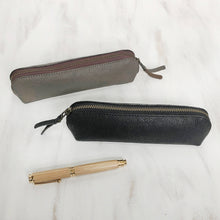 ALI Handcrafted Leather Slimline Pencil Case