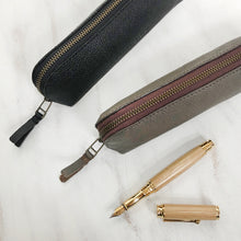 ALI Handcrafted Leather Slimline Pencil Case