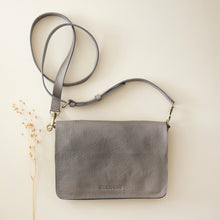 BINA Classic Leather Clutch Bag Detachable Strap