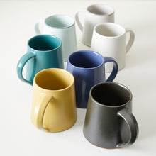 DIBAS Handmade Glazed Stoneware Large Conical Mug Cobalt Blue