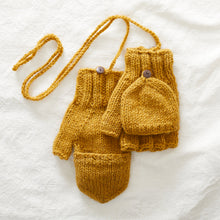 GUPTA Knit Wool Lined Mitten Fingerless Gloves