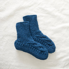 JANA Cable Knit Wool Cosy Lined Slipper Socks