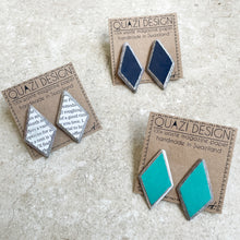 KHULU Eco Recycled Paper Diamond Stud Earrings