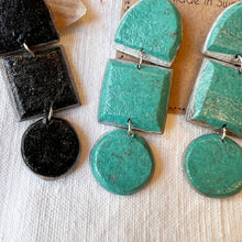 LINDIWE Eco Recycled Paper Chunky Dangle Earrings