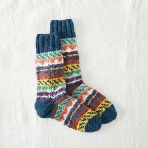 LUGA Unisex Nordic Knit Socks Eco Waste Wool