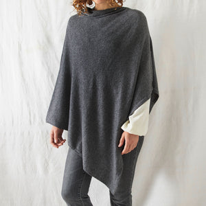 RISI Luxury Soft Fine Knit Merino Cowl Poncho