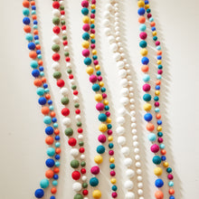 UTSHA Boho Mini Felt Ball Pompom Garland 200cm