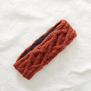 PESHA Cable Knit Wool Lined Earwarmer Headband