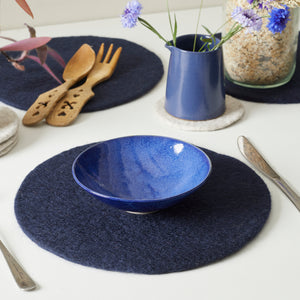 TOLA Handmade Eco Felt Coaster Vase Mat 4pc Set