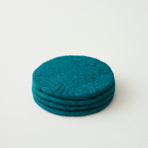 TOLA Handmade Eco Felt Coaster Vase Mat 4pc Set