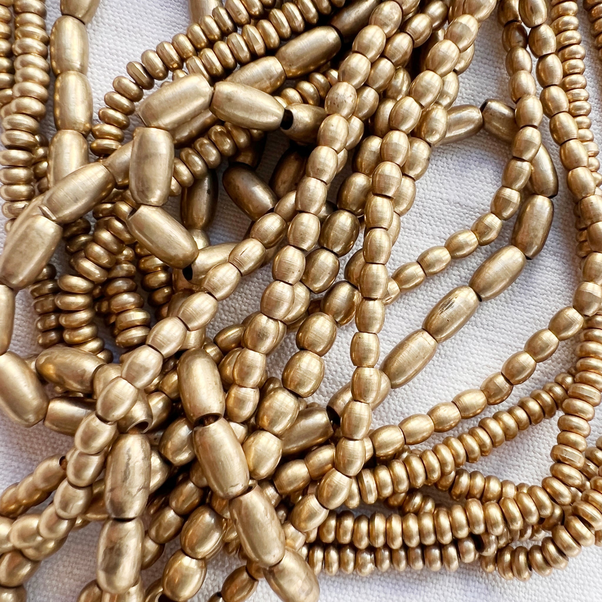 CHANDRA Handmade Minimalist Brass Bead Jewellery – AURA QUE