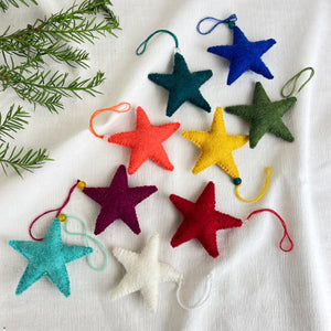 SAPNA Beaded Felt Star Christmas New Baby Decor